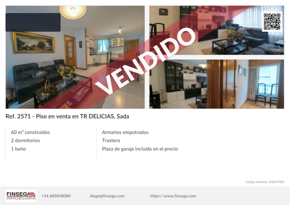 Piso en Tr. Delicias, Sada